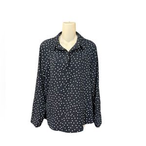 Fun2fun Long Sleeve‎ Polkadot Blouse